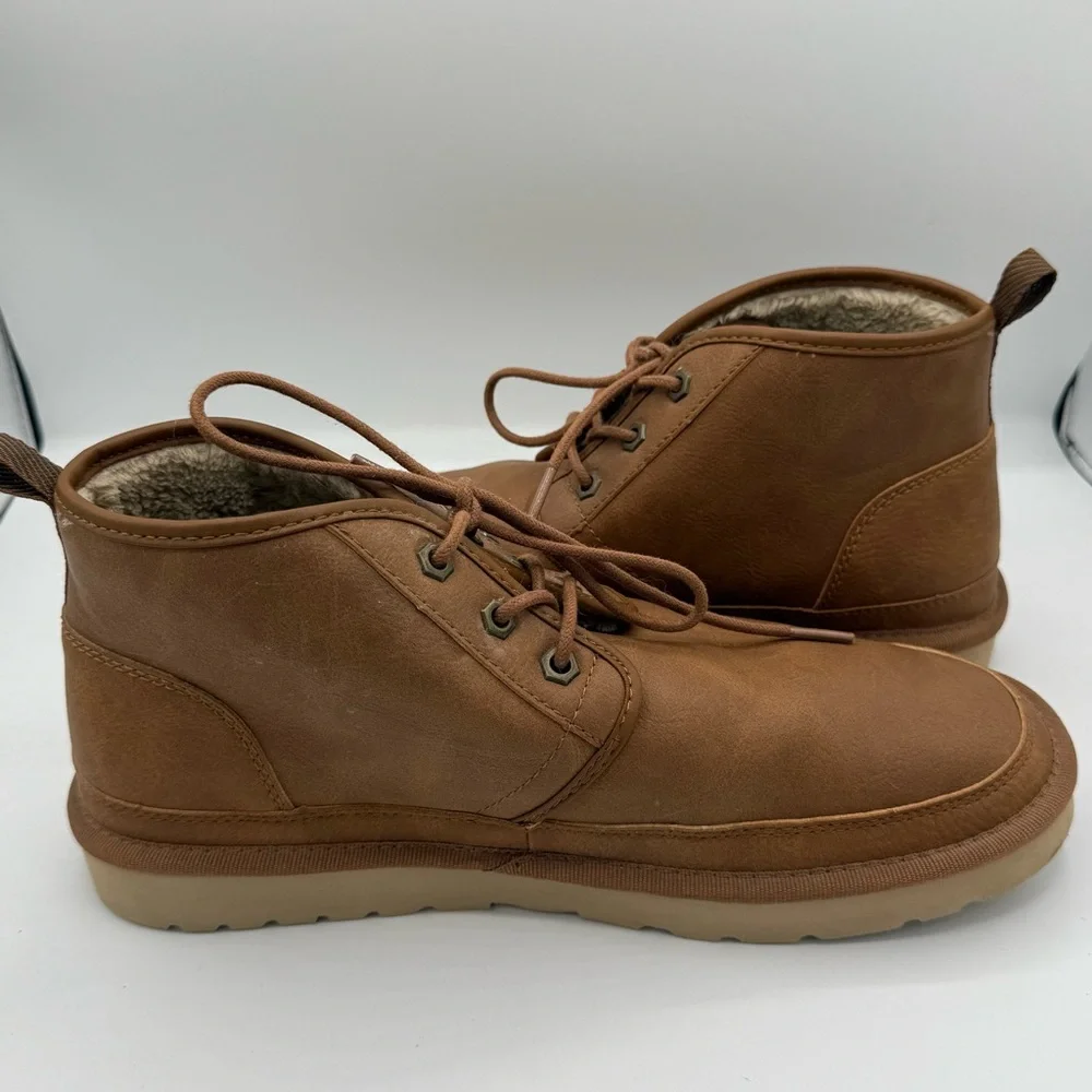 Mens G.H. Bass & Co. Newland WX Sherpa Lined Faux Suede Ankle Boots Size 10